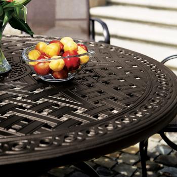 outdoor cast aluminum tables