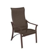 outdoor woven high back dining chair
