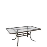 acrylic rectangular patio dining table