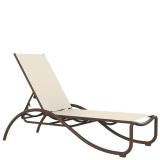 outdoor relaxed sling chaise lounge