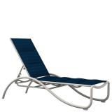 padded sling chaise lounge for patio