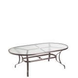 outdoor oval glass dining table