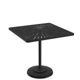 outdoor pedestal aluminum bar umbrella table