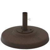 Cement Filled Aluminum Base, 20" Round, 1.5" Pole, Table Height