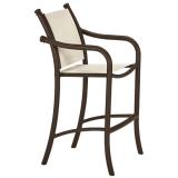 patio relaxed sling stationary bar stool