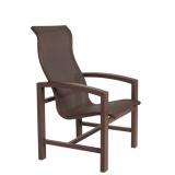 sling outdoor high back dining chair